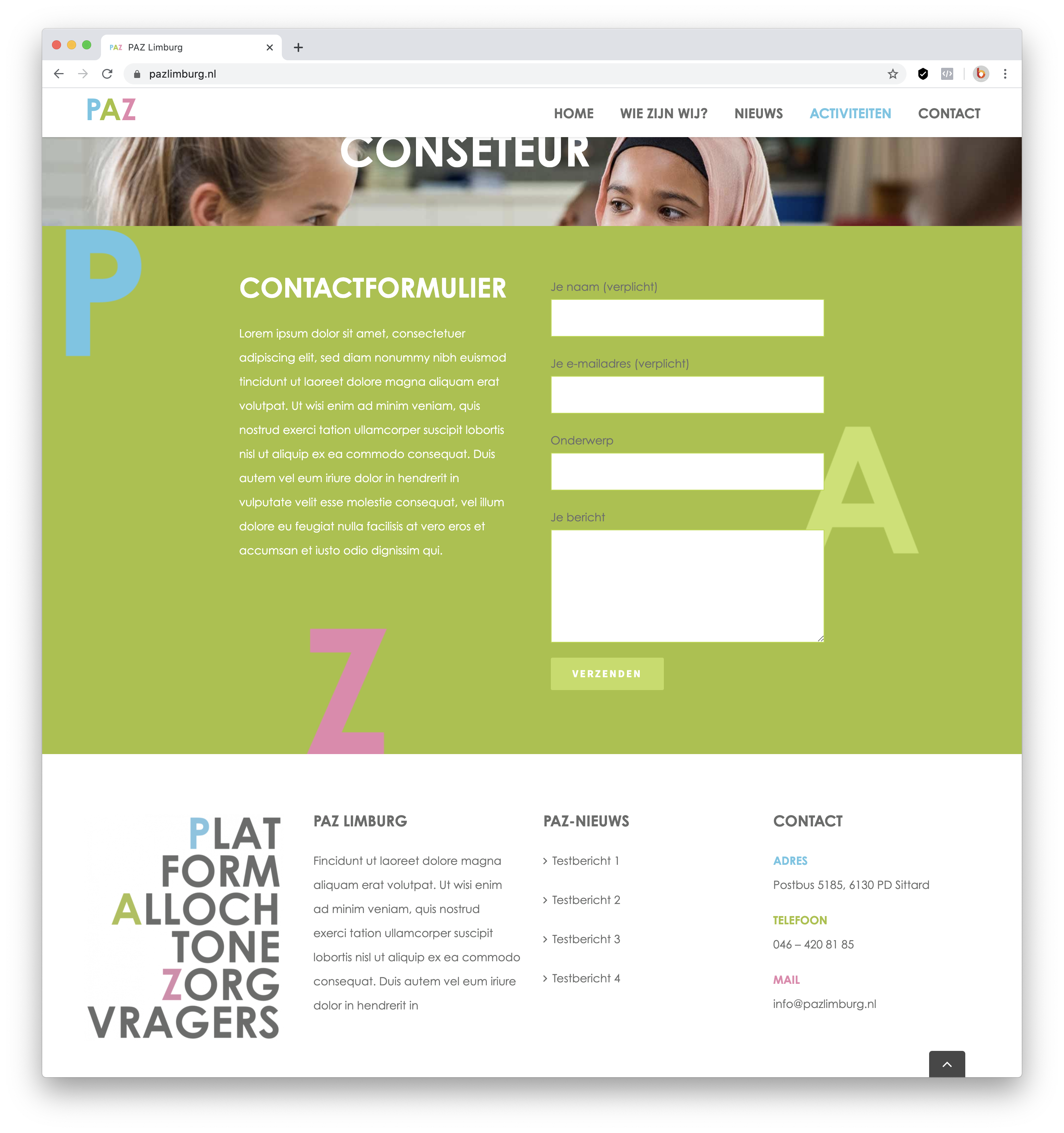 PAZ Limburg website 3